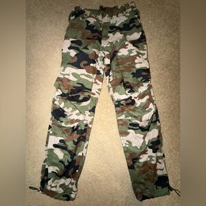 No Boundaries Camouflage Pants with Elastic Waistband